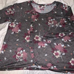 Asymmetrical winter top